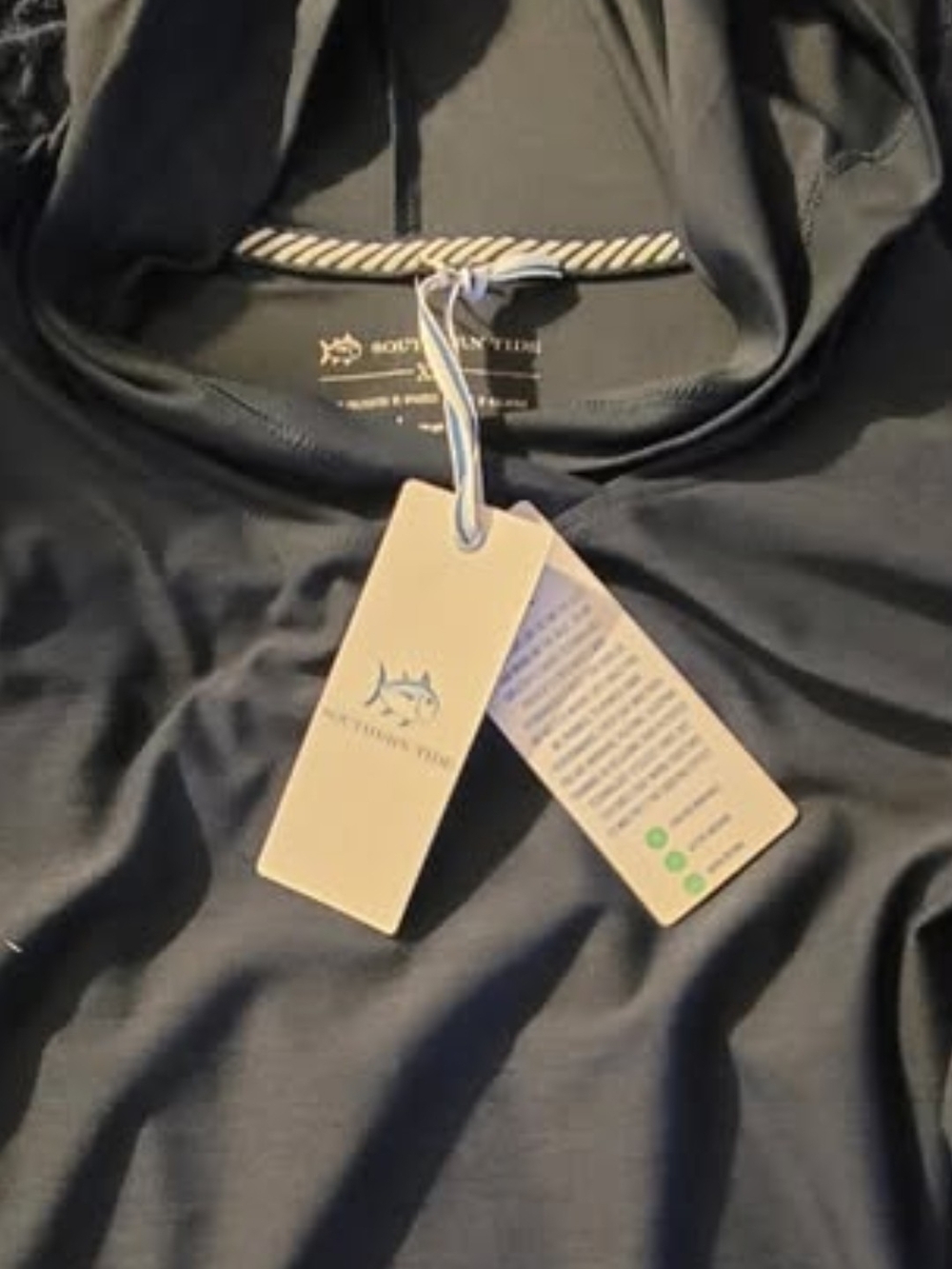Southern Tide Dark Blue Performance Hoodie, Women's XS